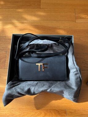 Tom Ford Black Clutch with Adjustable Strap